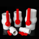 PVC long handle ball valve