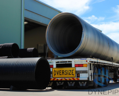 Large diameter PE water pipe