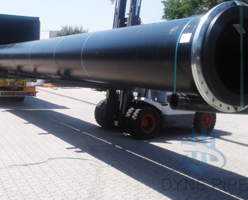 Large diameter PE water pipe